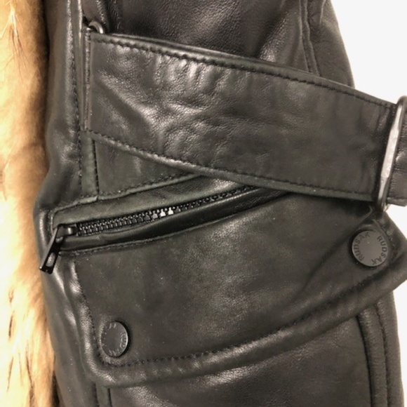 Authentic Rudsak Jenny Leather Parka Coat - Picture 7 of 15